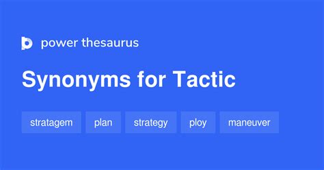 tactic synonym